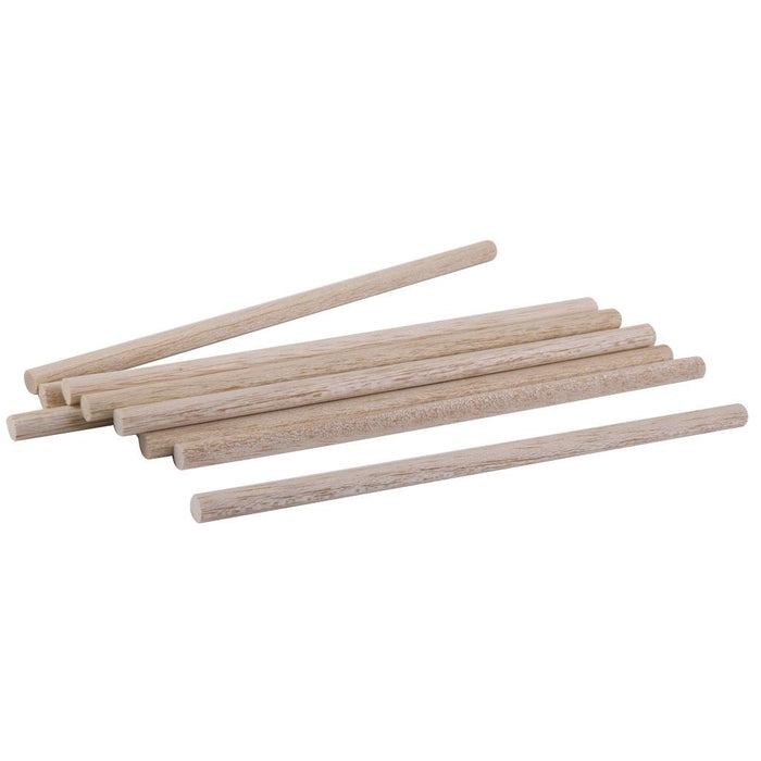 10pcs Round Natural Wood Sticks DIY Hobby Craft 8mm