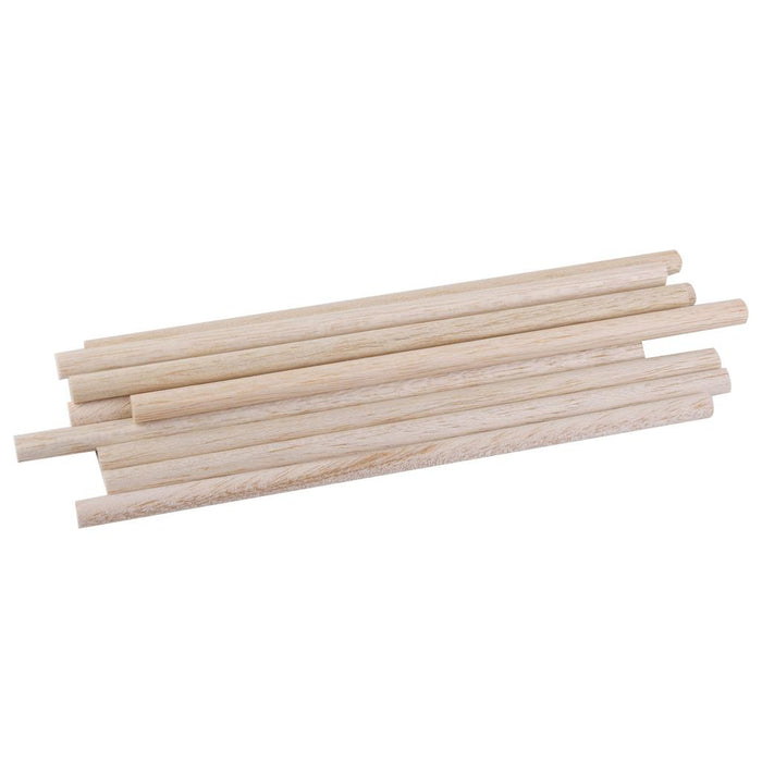 10pcs Round Natural Wood Sticks DIY Hobby Craft 8mm