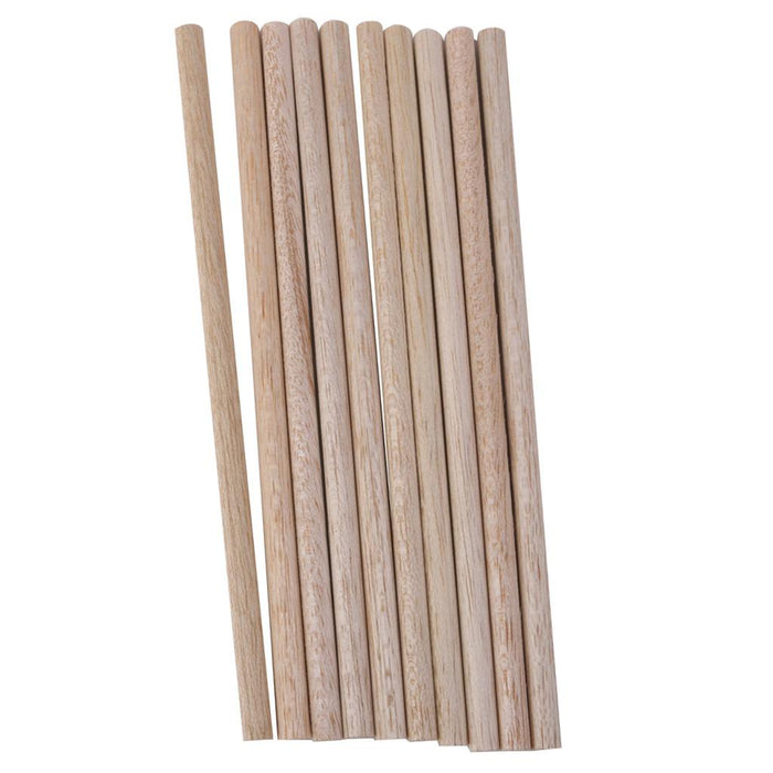 10pcs Round Natural Wood Sticks DIY Hobby Craft 8mm