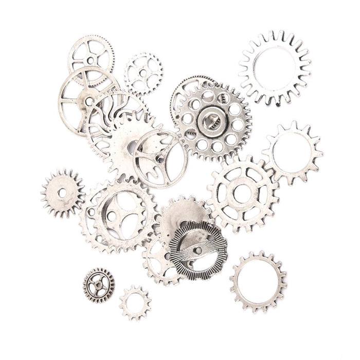 20pcs Steampunk Gears Pendant Necklace Findings Tibet  silver charm pendants