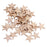 3mm Thick Star Shape Wooden Embellishments for DIY Crafts 50pcs 40mm