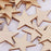 3mm Thick Star Shape Wooden Embellishments for DIY Crafts 50pcs 40mm