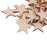 3mm Thick Star Shape Wooden Embellishments for DIY Crafts 50pcs 40mm