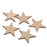 3mm Thick Star Shape Wooden Embellishments for DIY Crafts 50pcs 40mm