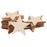 3mm Thick Star Shape Wooden Embellishments for DIY Crafts 25pcs 50mm