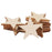 3mm Thick Star Shape Wooden Embellishments for DIY Crafts 25pcs 50mm