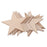 3mm Thick Star Shape Wooden Embellishments for DIY Crafts 10pcs 80mm