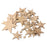 3mm Thick Star Shape Wooden Embellishments for DIY Crafts 50pcs Mix Size