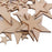 3mm Thick Star Shape Wooden Embellishments for DIY Crafts 50pcs Mix Size