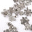 Crofta 100 Pieces Tibetan Silver Mixed Flowers Charms Pendant Beads Making Findings