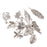 Crofta 100 Pieces Tibetan Silver Mixed Flowers Charms Pendant Beads Making Findings