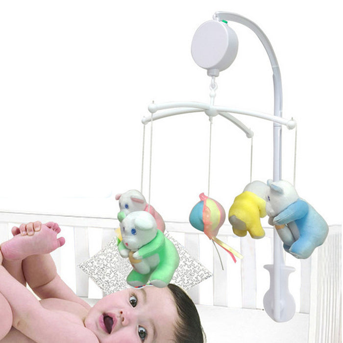 Crofta 6Pcs/Set Baby Crib Mobile Bed Bell Holder Arm Bracket with Wind-up Music Box for Kids Nursery Room