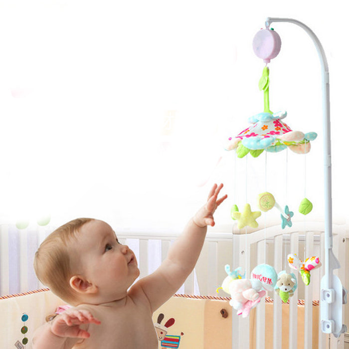 Crofta 6Pcs/Set Baby Crib Mobile Bed Bell Holder Arm Bracket with Wind-up Music Box for Kids Nursery Room