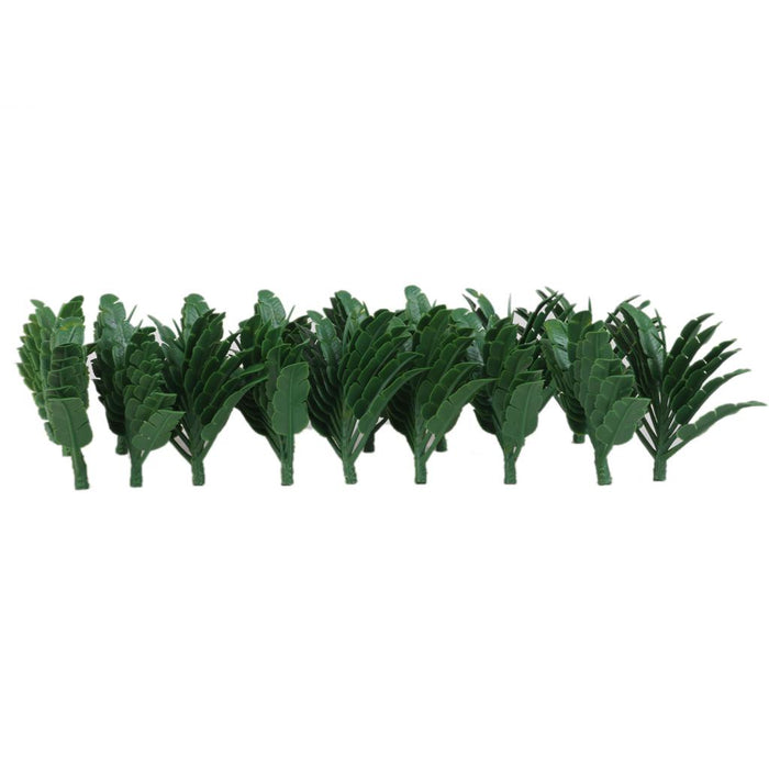 Traveller's Palm Trees Model Train Railroad Scenery 1:70 50pcs Green