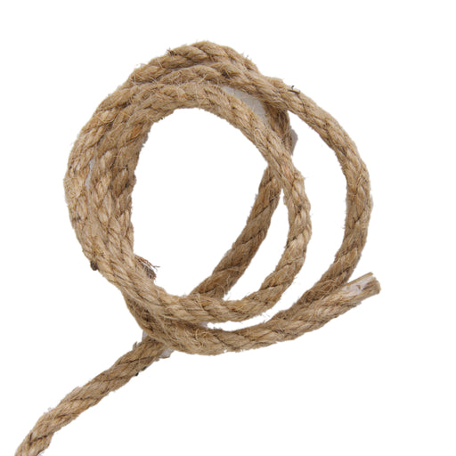 Crofta 10M 6mm Sisal Rope Strong Rope Natural Jute String Burlap Twine DIY Pack of 2