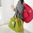 Crofta Women Girls Ladies Multi-Functional Convenient Shopping Bag Shoulder Foldable Travel Accessories Green