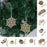 10x Shabby Laser Cut Wood Embellishment Santa Snowflake Xmas Tree Decor 3