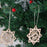 10x Shabby Laser Cut Wood Embellishment Santa Snowflake Xmas Tree Decor 5