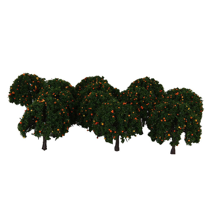 20pcs Model Orange Fruit Trees Train Railway Layout Scale 1/100 6CM