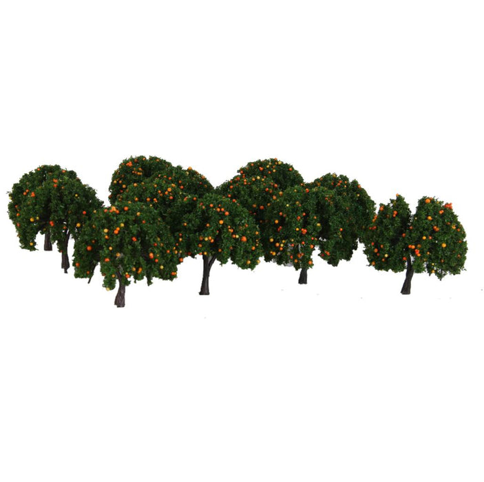 20pcs Model Orange Fruit Trees Train Railway Layout Scale 1/100 6CM