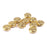 10pcs Gold Alloy Round Spacer Beads 14mm