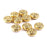 10pcs Gold Alloy Round Spacer Beads 14mm