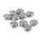 10pcs Antique Silver Alloy Round Spacer Beads 14mm