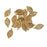 20pcs Gold Alloy Tree Leaf Jewelry Making Pendant Charms