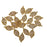 20pcs Gold Alloy Tree Leaf Jewelry Making Pendant Charms