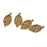 20pcs Gold Alloy Tree Leaf Jewelry Making Pendant Charms