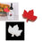 50pcs Maple Leaf Laser Glass Name Place Card Wedding Party Table Decor Red