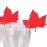 50pcs Maple Leaf Laser Glass Name Place Card Wedding Party Table Decor Red