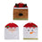 3pcs Christmas Chair Cover Santa Snowman Deer Pattern