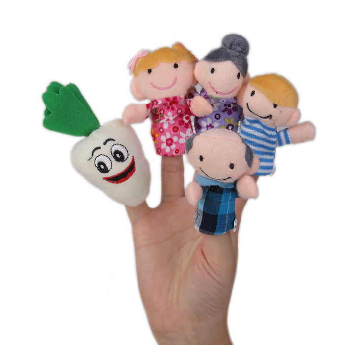 8pcs/set The Carrot Finger Puppets Nursery Rhyme/Fairy Tale