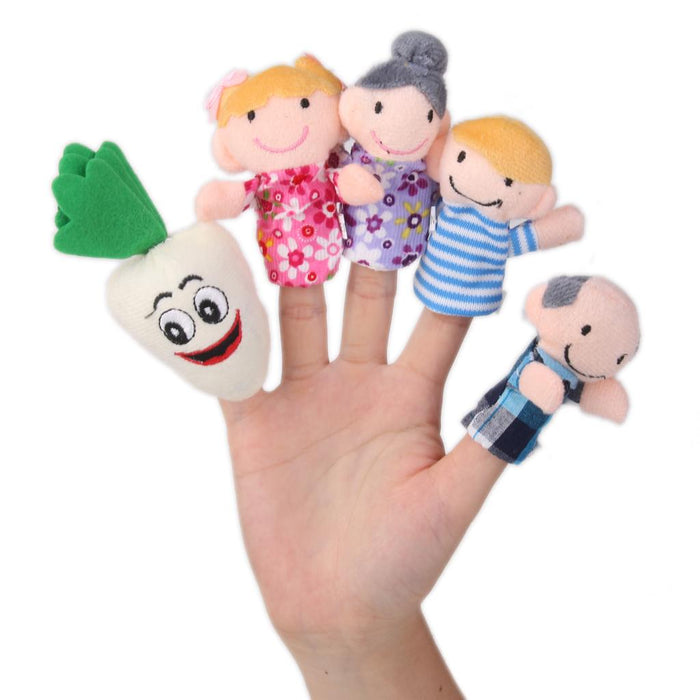 8pcs/set The Carrot Finger Puppets Nursery Rhyme/Fairy Tale