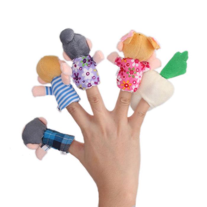 8pcs/set The Carrot Finger Puppets Nursery Rhyme/Fairy Tale