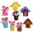 Crofta 8pcs/set the three Little Pigs Finger Puppets Nursery Rhyme/Fairy Tale