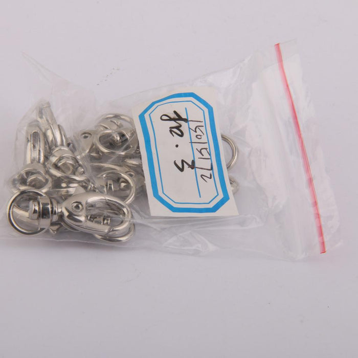 10pcs Swivel Trigger Snap Hooks Silver 34x13mm