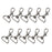 10pcs Swivel Trigger Snap Hooks Silver 40x23mm