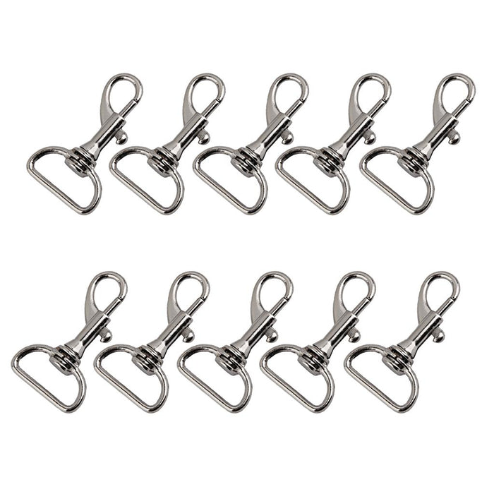 10pcs Swivel Trigger Snap Hooks Silver 40x23mm