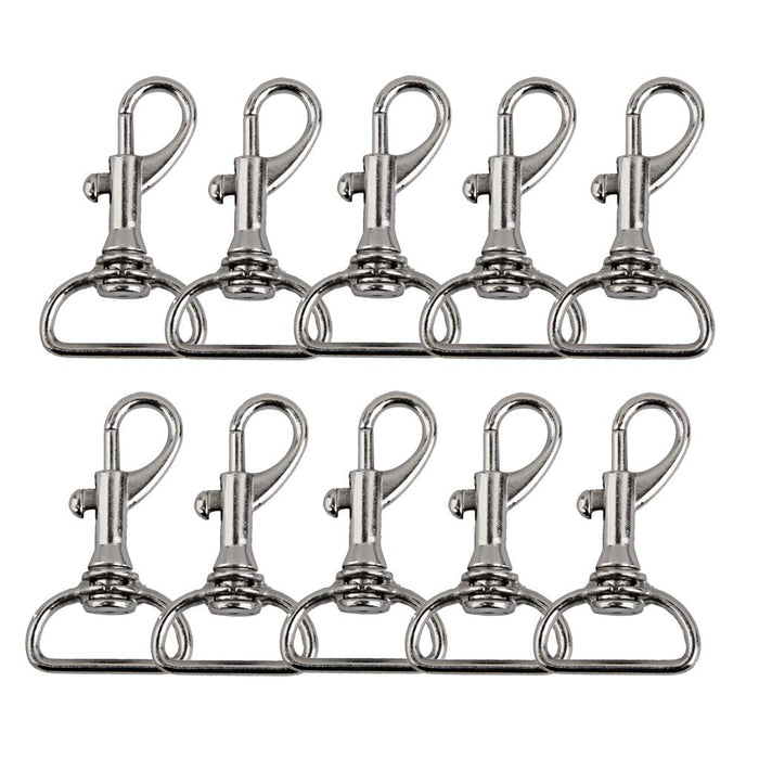 10pcs Swivel Trigger Snap Hooks Silver 40x23mm