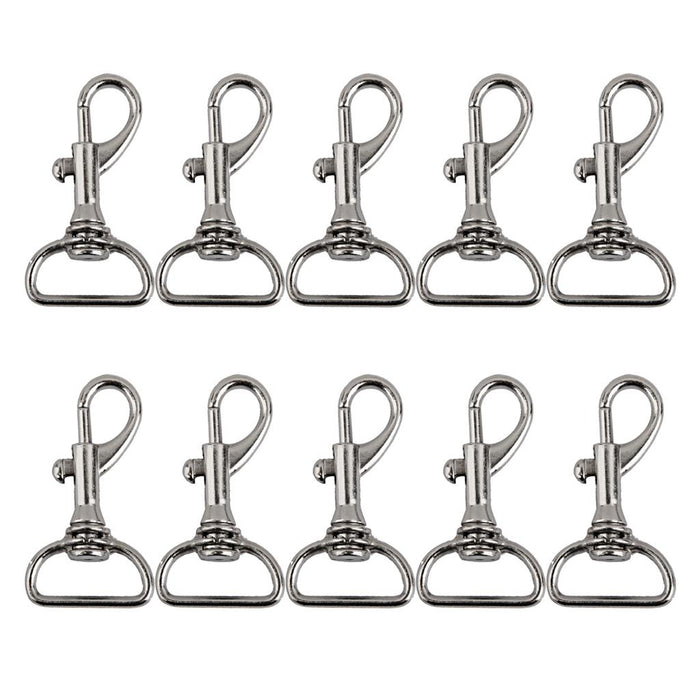 10pcs Swivel Trigger Snap Hooks Silver 40x23mm