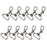 10pcs Swivel Trigger Snap Hooks Silver 40x23mm