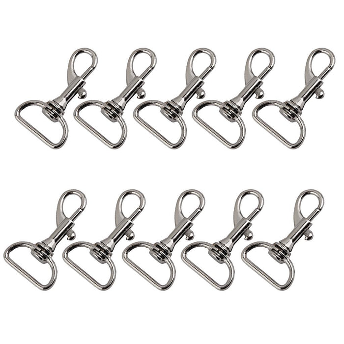 10pcs Swivel Trigger Snap Hooks Silver 40x23mm