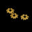 100x Gold Snowflake Flower Alloy Spacer beads Jewellery Findings 6mm