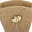 Vintage Hessian Burlap Flower Girl Basket With Wood Heart Wedding Ceremony