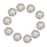 10pcs Crystal Faux Pearl Buttons Shank Decoration DIY Craft 22mm Beige