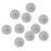 10pcs Clear Crystal Buttons Shank Decoration DIY Craft 21mm