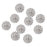 10pcs Clear Crystal Buttons Shank Decoration DIY Craft 21mm