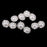 10pcs Crystal Faux Pearl Buttons Shank Decoration DIY Craft 21mm White